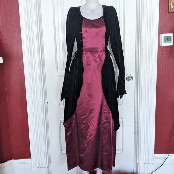 Lip Service Deadstock Vampire Velvet and Satin Gown Vintage 90s NWT